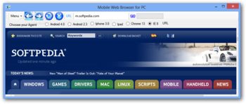 Portable Mobile Web Browser for PC screenshot