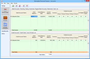 Portable Moneyble Personal Finance screenshot 2