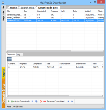Portable Mp3FreeZe Downloader screenshot 2