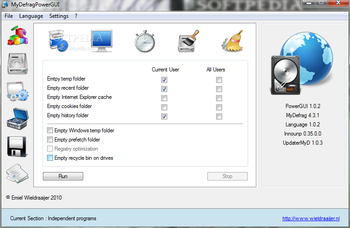 Portable MyDefragPowerGUI screenshot 12