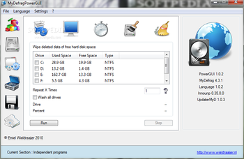 Portable MyDefragPowerGUI screenshot 13