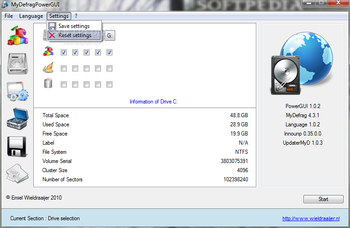 Portable MyDefragPowerGUI screenshot 14
