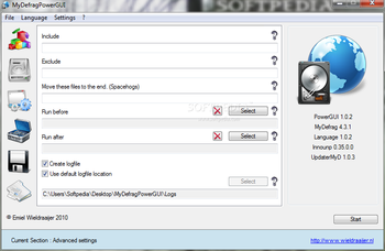 Portable MyDefragPowerGUI screenshot 6