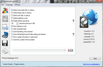 Portable MyDefragPowerGUI screenshot 7