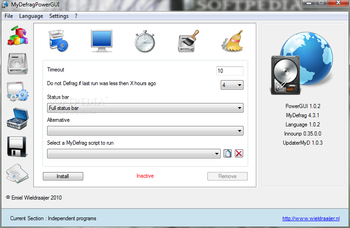 Portable MyDefragPowerGUI screenshot 9