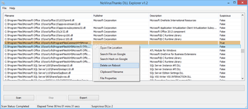 Portable NoVirusThanks DLL Explorer screenshot