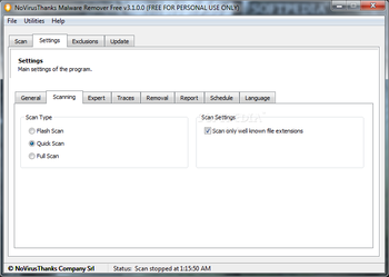 Portable NoVirusThanks Malware Remover Free screenshot 5