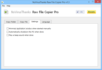 Portable NoVirusThanks Raw File Copier Pro screenshot 4