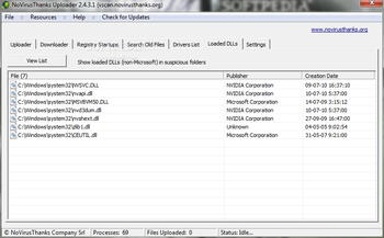 Portable NoVirusThanks Uploader screenshot 4