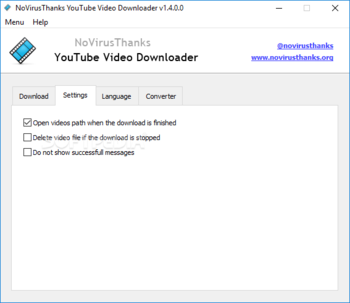 Portable NoVirusThanks YouTube Video Downloader screenshot 2
