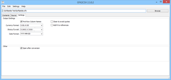 Portable OFX2CSV screenshot 3