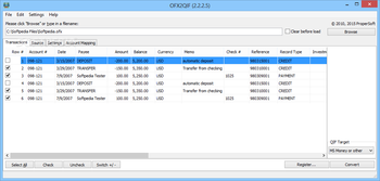 Portable OFX2QIF screenshot