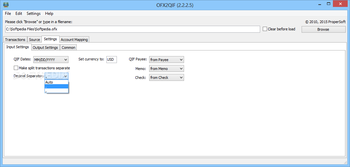 Portable OFX2QIF screenshot 2