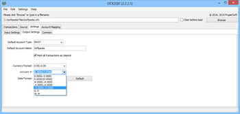 Portable OFX2QIF screenshot 3