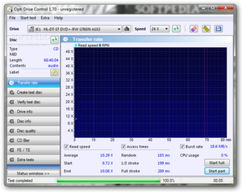 Portable Opti Drive Control screenshot