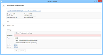 Portable Orzeszek Transfer screenshot