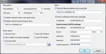 Portable PagePing screenshot 2