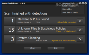 Portable Panda Cloud Cleaner screenshot 3