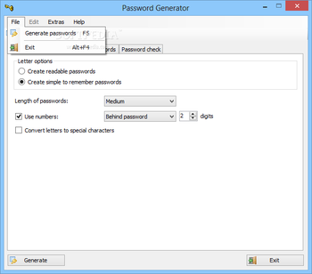 Portable Password Generator screenshot 2