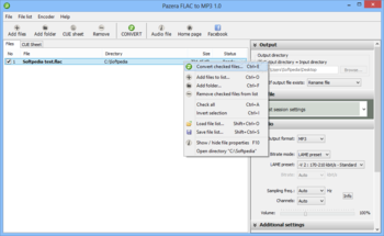 Portable Pazera FLAC to MP3 screenshot 2