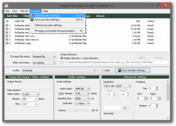 Portable Pazera Free Video to 3GP Converter screenshot 5