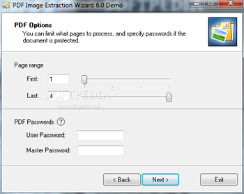 Portable PDF Image Extraction Wizard screenshot 2