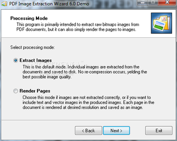 Portable PDF Image Extraction Wizard screenshot 3