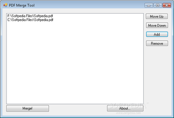 Portable PDF Merge Tool screenshot