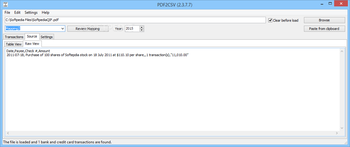 Portable PDF2CSV screenshot 3