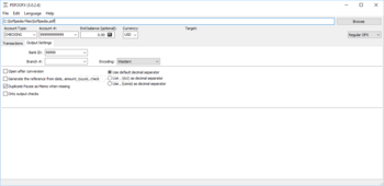 Portable PDF2OFX screenshot 2
