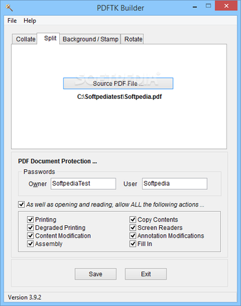 Portable PDFTK Builder screenshot 2
