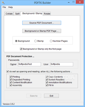 Portable PDFTK Builder screenshot 3