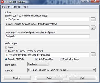 Portable PE Builder screenshot