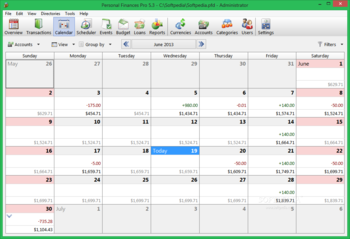 Portable Personal Finances Pro screenshot 4