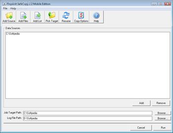 Portable Pinpoint SafeCopy screenshot