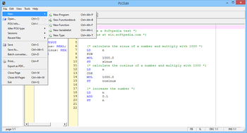 Portable PLCEdit screenshot 2
