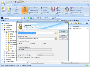 Portable PowerArchiver 2009 screenshot 3