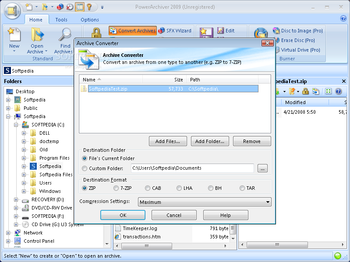 Portable PowerArchiver 2009 screenshot 5