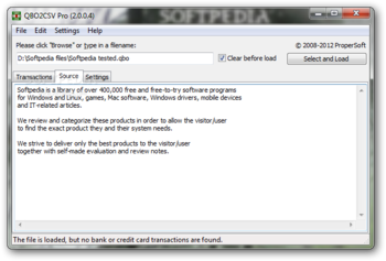 Portable QBO2CSV screenshot