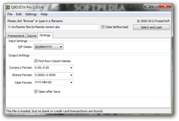 Portable QBO2CSV screenshot 2