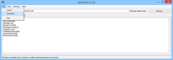 Portable QFX2CSV screenshot 2