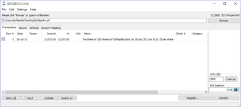 Portable QIF2QBO screenshot