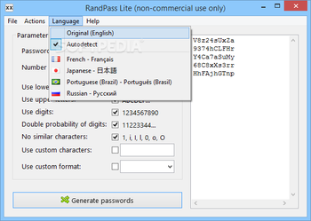 Portable RandPass Lite screenshot 4