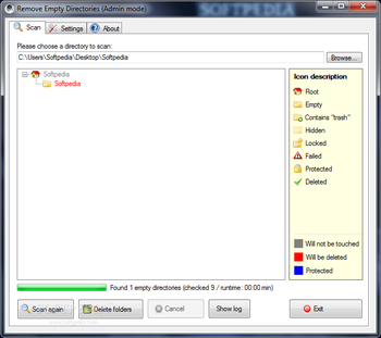 Portable Remove Empty Directories screenshot