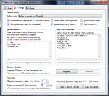 Portable Remove Empty Directories screenshot 2