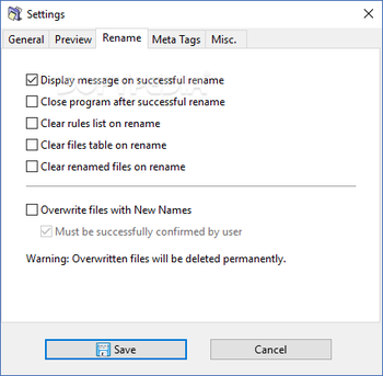 Portable ReNamer Lite screenshot 10
