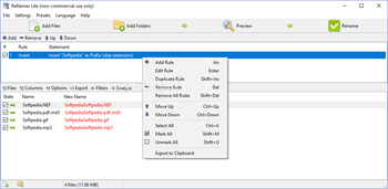 Portable ReNamer Lite screenshot 2