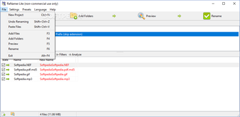 Portable ReNamer Lite screenshot 5