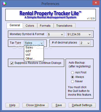 Portable Rental Property Tracker Lite screenshot 16