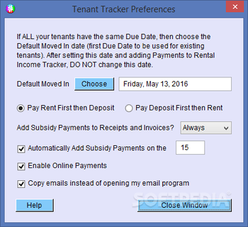 Portable Rental Property Tracker Lite screenshot 20